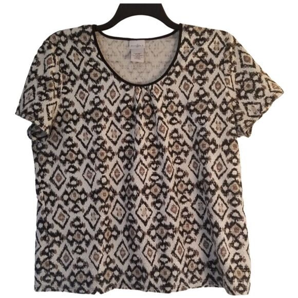 Jaclyn Smith Tops - Jaclyn Smith Crew neck Women's Blouse  BXJ23